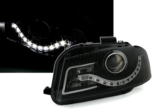 Scheinwerfer schwarz mit led - mit,